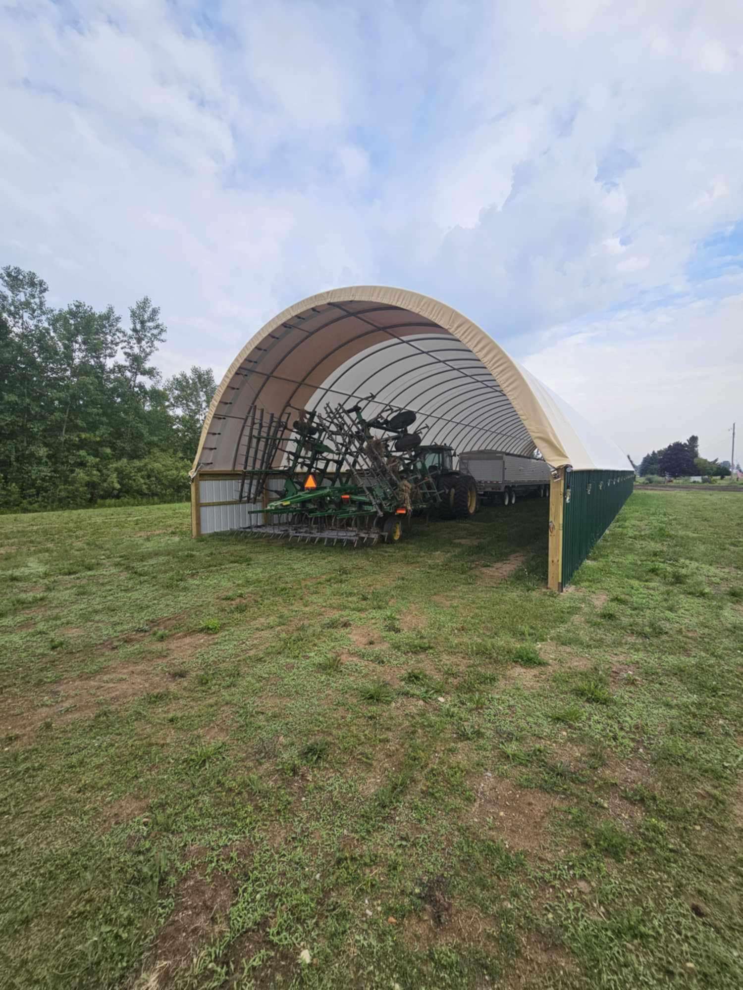 Tractor Implement Strorage Equipment Storage | DIY Agriculture Buildings — Custom Farm Buildings ...