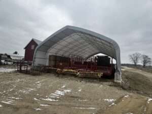 Tractor Implement Strorage Equipment Storage | DIY Agriculture Buildings — Custom Farm Buildings ...